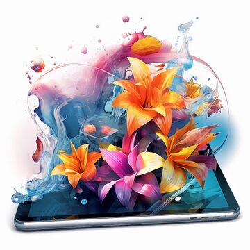 Technology with beautiful Nature