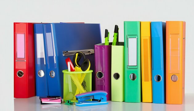 office folders with documents