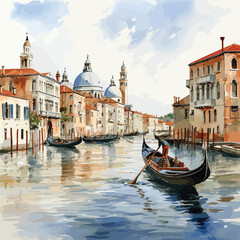 Naklejka na ściany i meble gondola in Venice.