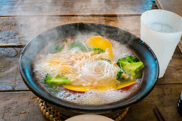 春雨と野菜の鍋