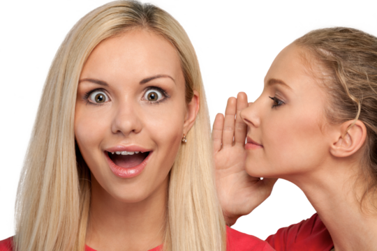 Portrait of Two Girlfriends , Sisters Gossiping