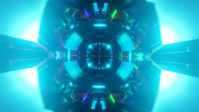 Hypnotic visuals of a mesmerizing strobing surreal sci-fi VJ loop