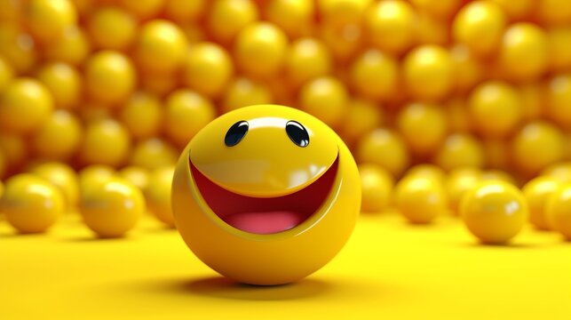 Smiley Listen Music emoji features a yellow face with eyes, wearing headphones and a wide, happy smile. It conveys the joy and enjoyment of listening to music. Generative AI