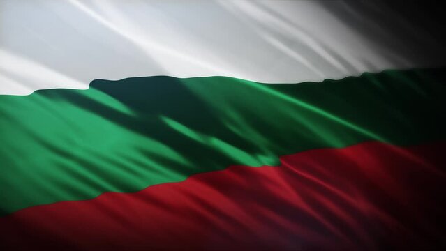 Flag of Bulgaria full screen in 4K high resolution Republic of Bulgaria (K&ouml;nigreich Belgien - Република България  - Republika Bǎlgariya ) flag 4K