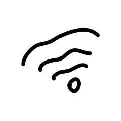 Hand Drawing Wifi , Conection Icon