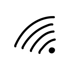 Hand Drawing Wifi , Conection Icon