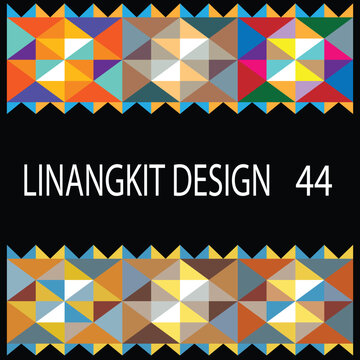 It is a traditional handicraft design by native tribes in East Malaysia usually with green, black, yellow, purple, brown, white, and orange threads
