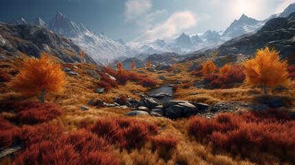 autumn in the mountains