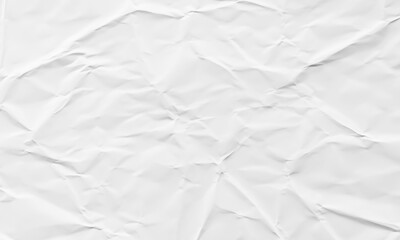 Fototapeta premium Wrinkled white paper texture.