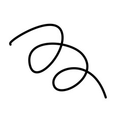 Squiggly Line Element Decoration