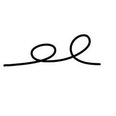 Squiggly Line Element Decoration