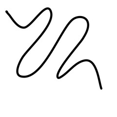 Squiggly Line Element Decoration