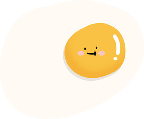 Fried egg cartoon