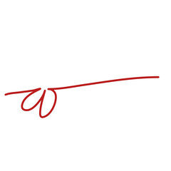 Squiggly Red Line Heart Element