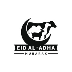 Eid Al Adha illustration. Idul Adha illustration design vector