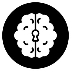 brain glyph icon