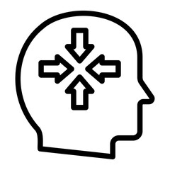 thoughts line icon