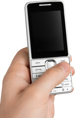 Person holding a cell phone