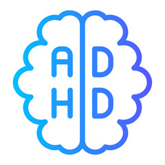 brain gradient icon