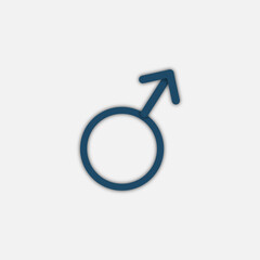 Gender symbol of male. Sexual orientation. Vector illustration - 616182590
