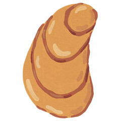 oyster seafood cartoon painting