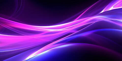 Naklejka premium captivating digital background featuring abstract lines in neon purple and gray, creating a visually striking and futuristic design that blends vibrant colors with a modern aesthetic. Generative Ai
