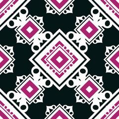 Seamless pattern retro vintage style 90 boho batik pattern tribal ethnic seamless.