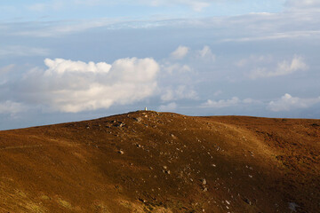 The trig point on Rhossili Down - SN41/T18 is 193 metres above sea level. It has sea views of Rhossili and Llangennith Bays.