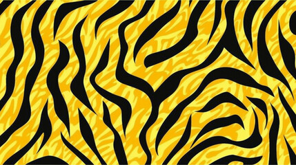 Yellow Animal Print Wallpaper or Background Pattern - Leopard Dots and Stripes - Generative AI