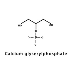 Structure molecular icon flat explosive compounds illustration