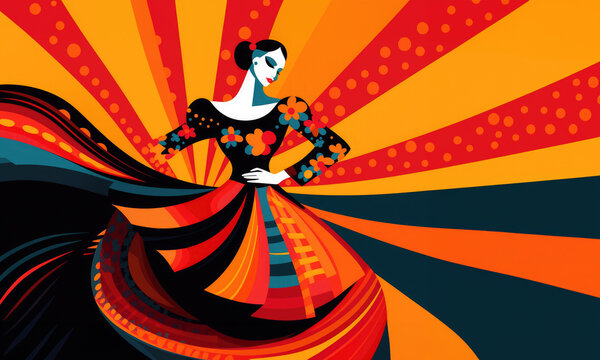 National Hispanic heritage month. Spanish culture celebration.