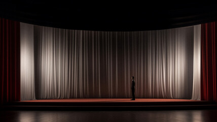 Minimalist and surreal stage designs, created with AI Generative Technology