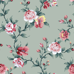 seamless pattern allover pattern paisley patter floral pattern ethnic pattern 