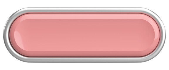 3D button. Empty button. 3D illustration.