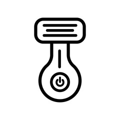 Shaving razor isolated outline icon