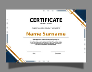 Certificate of achievement template design