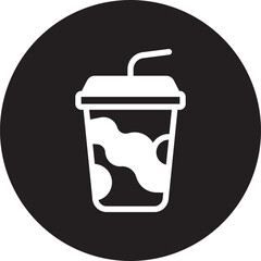 soft drinks glyph icon