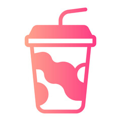 soft drinks gradient icon