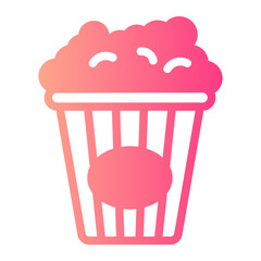 popcorn gradient icon