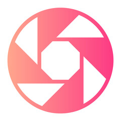 aperture gradient icon