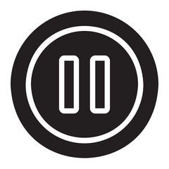 pause glyph icon