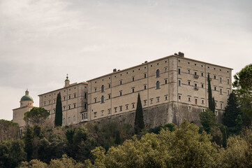 Cassino, Lazio, Italy. The Benedictine Abbey of Montecassino.