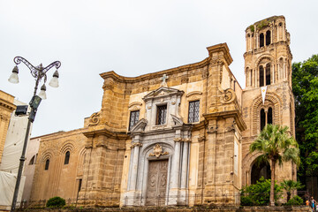 Fototapeta premium View of the church of San Cataldo in Palermo. May 30, 2023 Palemo, Sicily, Italy