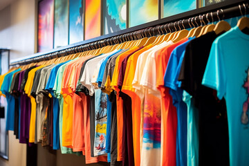 Obraz premium T shirts on display - Generative AI