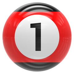 Pool Ball 3D Render Icon