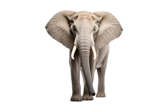 Elefant isoliert auf transparentem Hintergrund. KI-genrierter Inhalt
