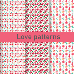 seamless pattern with hearts
