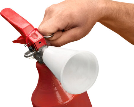 Holding A Fire Extinguisher