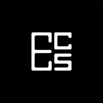 ECS letter logo abstract creative design. ECS unique design	