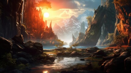 MMORPG Game Art Environment